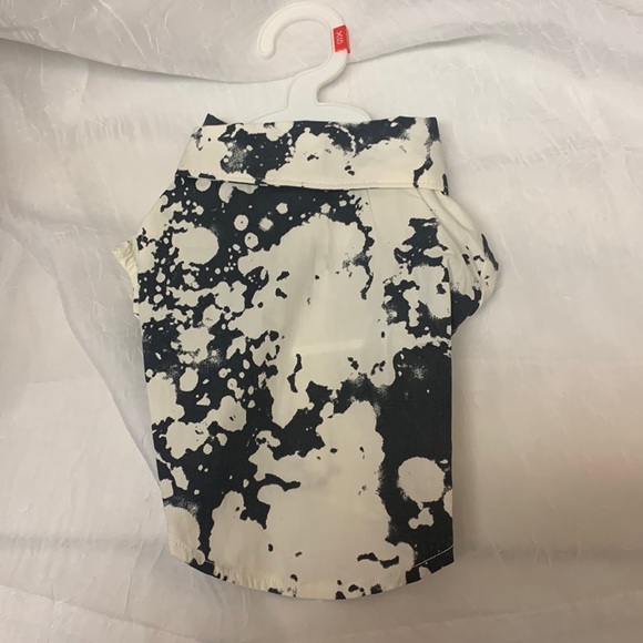 Top Paw Other - Darling Top Paw Charcoal & White Splattered Shirt Sz XS